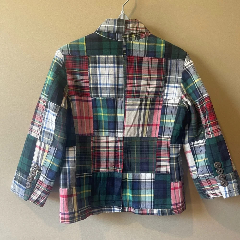 POLO Ralph Lauren Kids BOYS MORGAN MADRAS COAT / BLAZER / JACKET SZ 3/3T - Picture 5 of 5